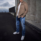 Herren Cordjacke mit praktischen Brusttaschen und modernem Schnitt