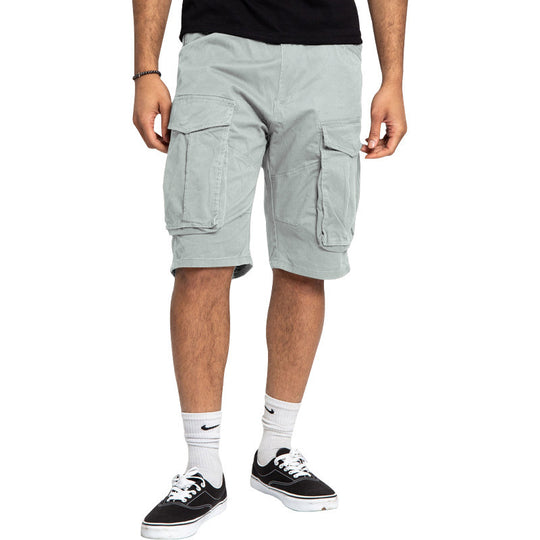 Herren nan Cargoshorts mit großen Klappentaschen, geradem Bein und lockerer Knielänge R&B