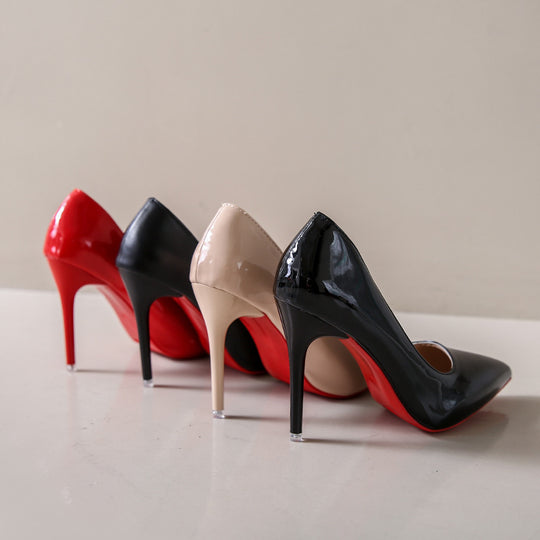 Damen elegante Stiletto-Pumps mit modischer Spitzenform R&B