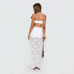 Damen Strandkleid mit raffinierten Spitzen-Detail und verstellbarem Bindedetail R&B