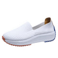 Damen Komfortable Slip-On Sneakers mit atmungsaktivem Strickdesign und dämpfender Sohle R&B