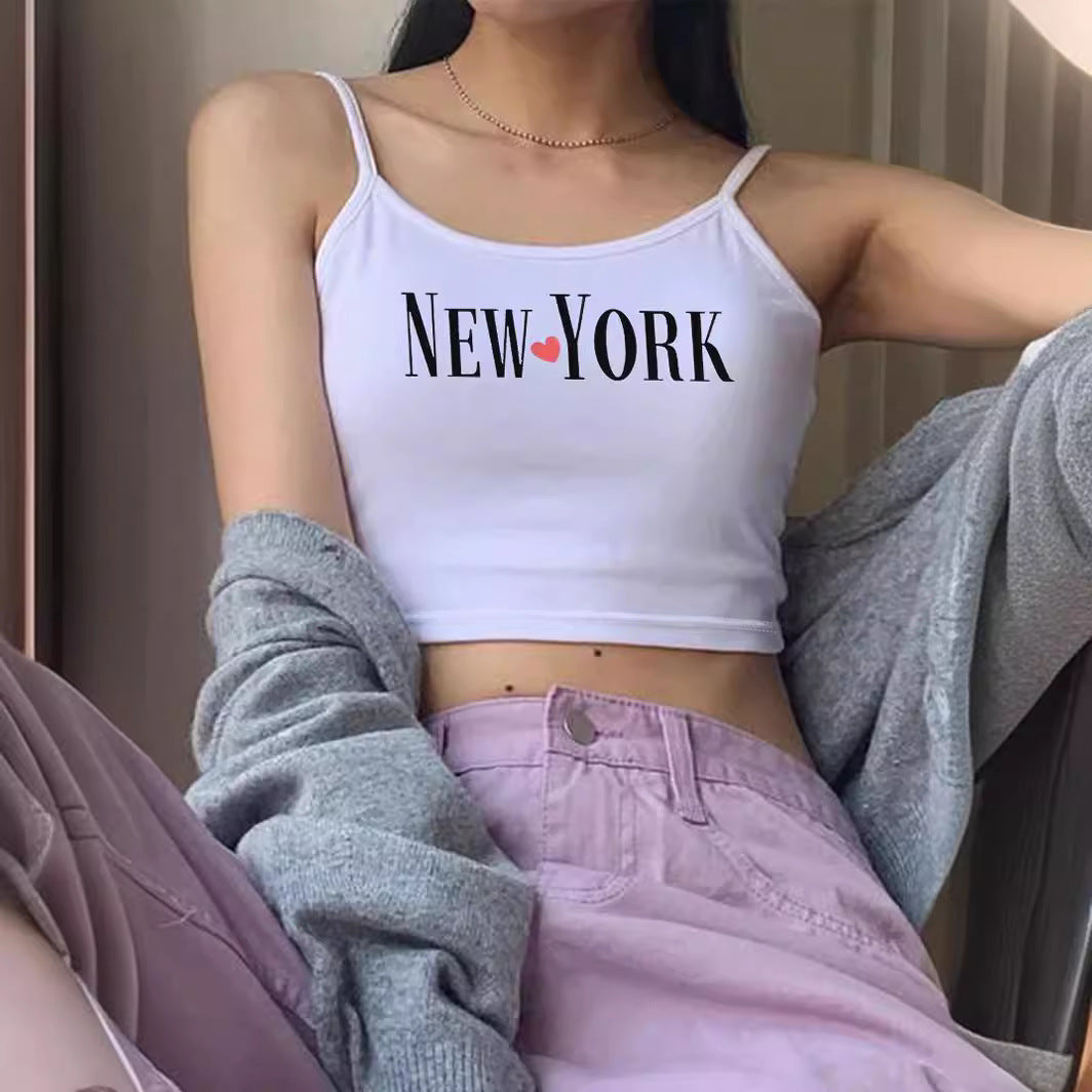 Damen Crop-Top mit trendigem Schriftzug R&B