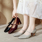 Damen elegante und bequeme Pumps mit verstellbarem Rahmen