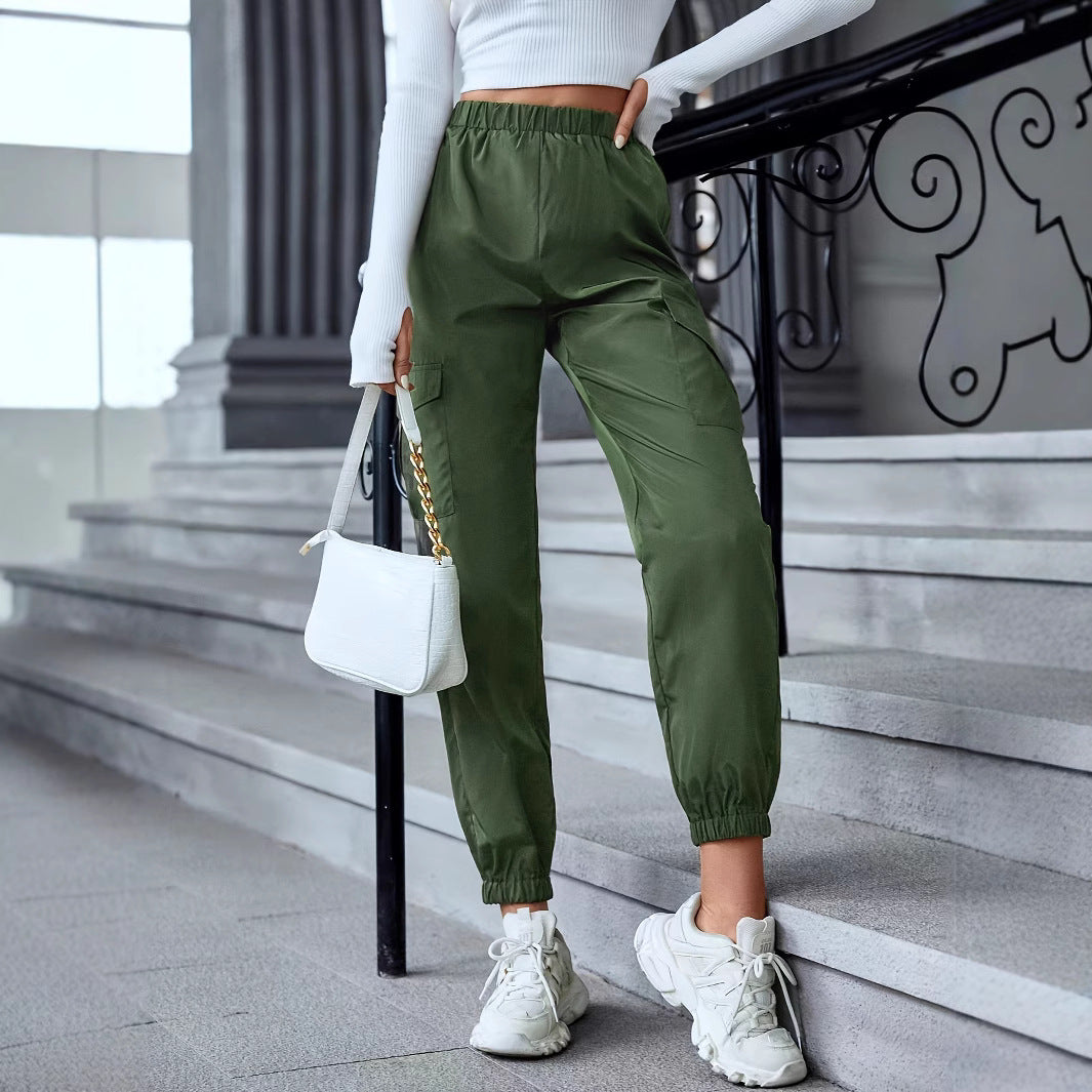 Damen Cargo-Hose mit elastischem Bund und praktischen Seitentaschen R&B