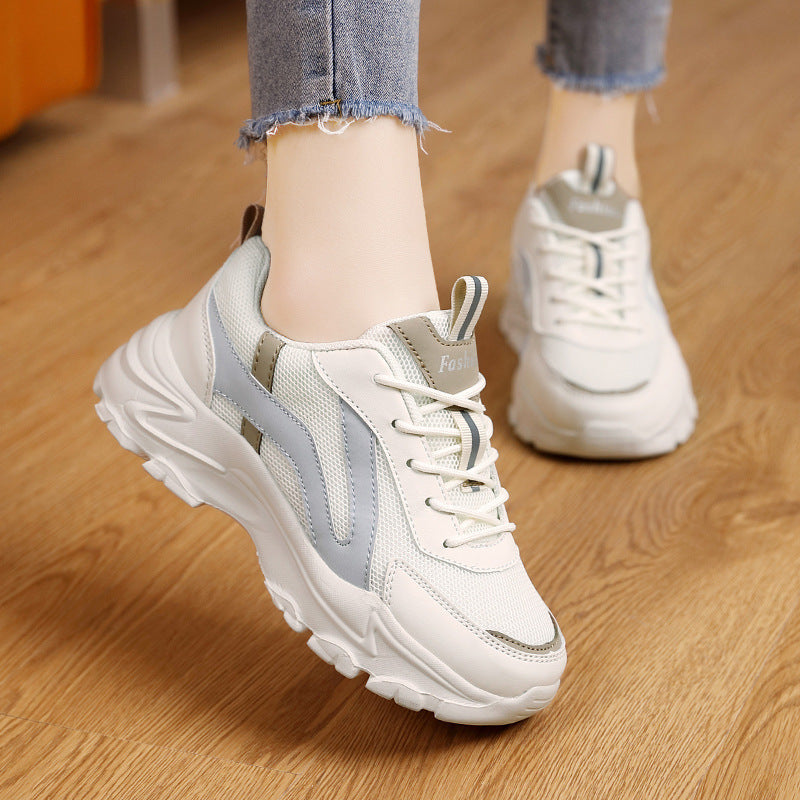 Damen Sportliche Sneakers mit atmungsaktivem Mesh-Obermaterial und rutschfester Sohle