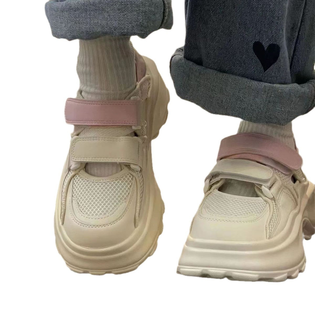 Damen Komfortable Sneakers mit verstellbarem Klettverschluss und atmungsaktivem Obermaterial R&B