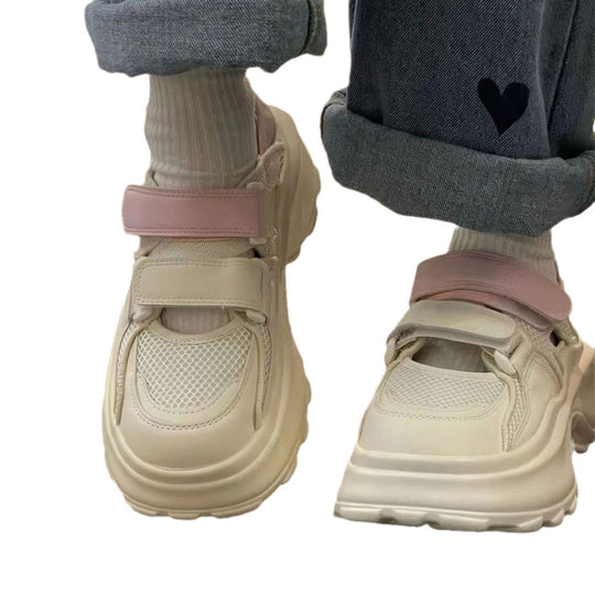 Damen Komfortable Sneakers mit verstellbarem Klettverschluss und atmungsaktivem Obermaterial R&B