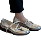 Damen Ballerinas mit verstellbarem Riemchen und gepolsterter Innensohle R&B