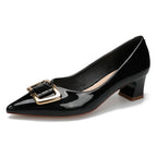 Damen elegante Stilettopumps mit modischem Schnallenakzent