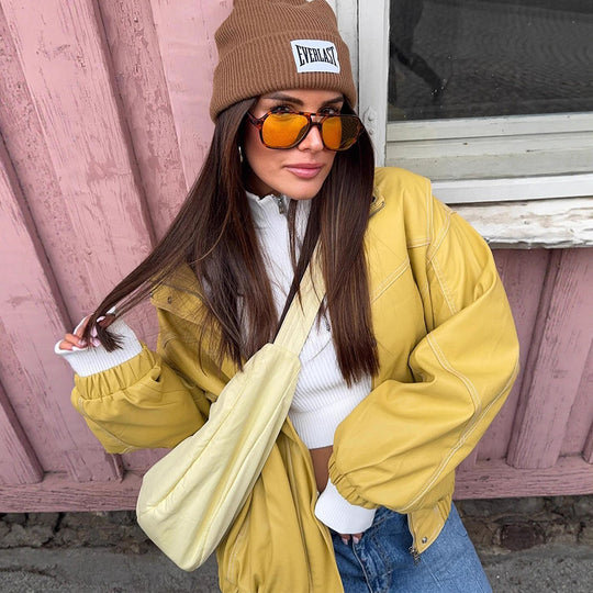 Damen Trendige Oversized Jacke R&B