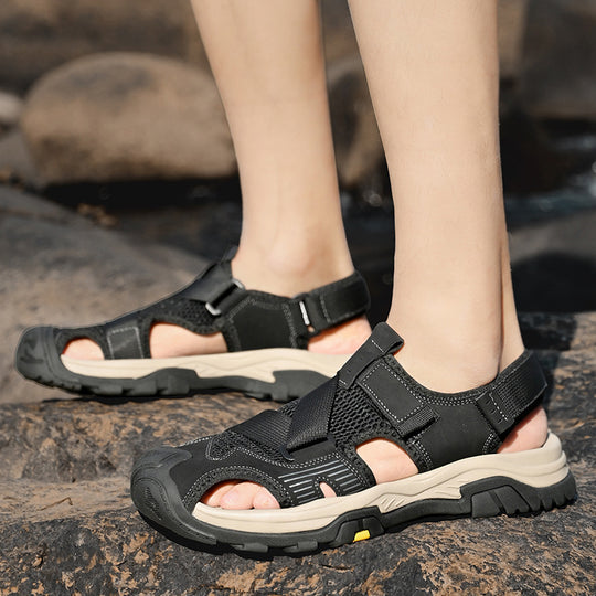 Herren Sportliche Outdoor-Sandalen mit atmungsaktivem Netz und rutschfester Sohle R&B