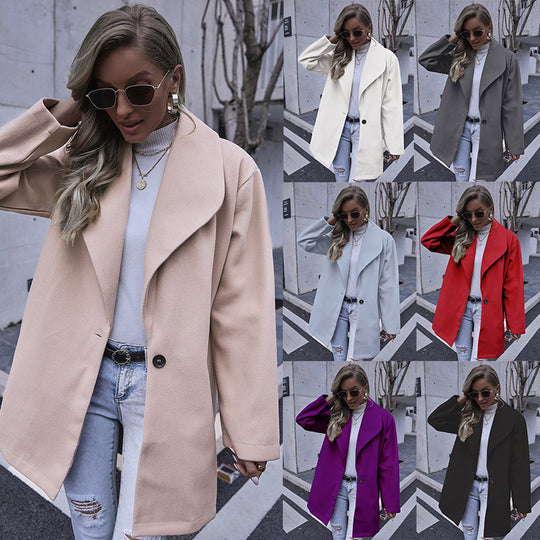 Damen Elegante Oversized Jacke R&B