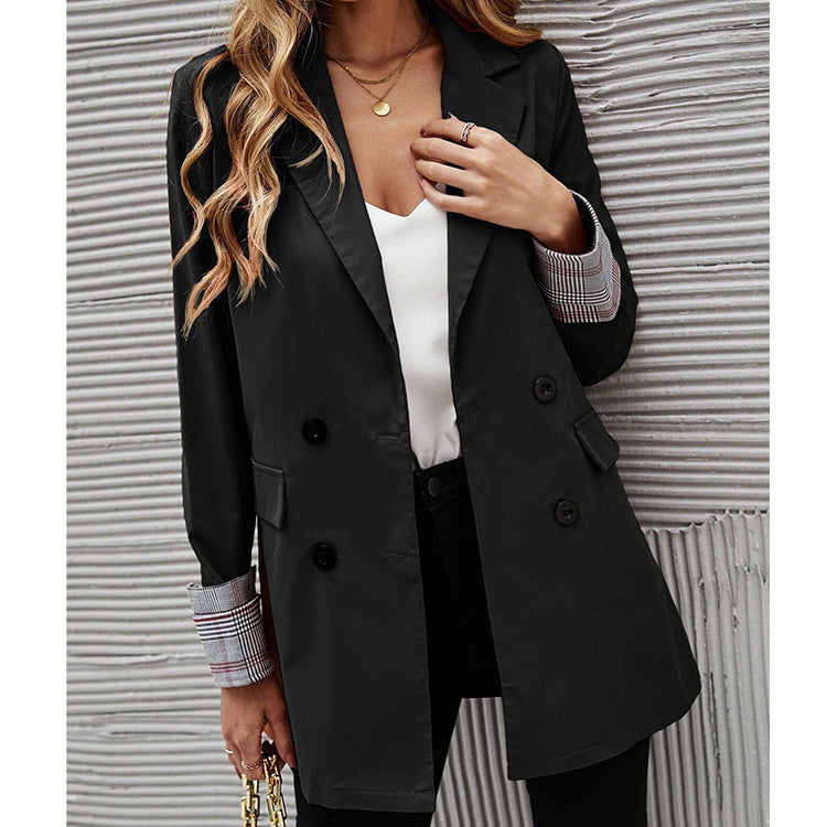 Damen Modischer Blazer mit doppelter Knopfleiste und eleganten Details R&B