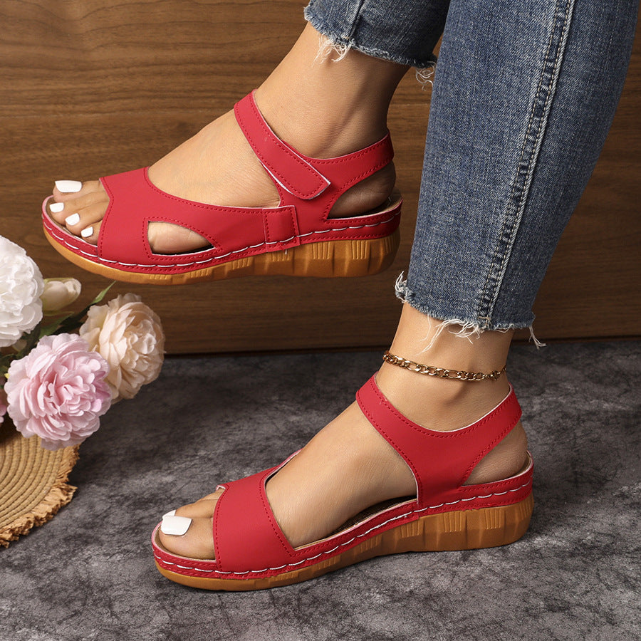 Damen Komfortable Zehentrenner-Sandalen mit ergonomischem Fußbett und modischem Riemendesign R&B