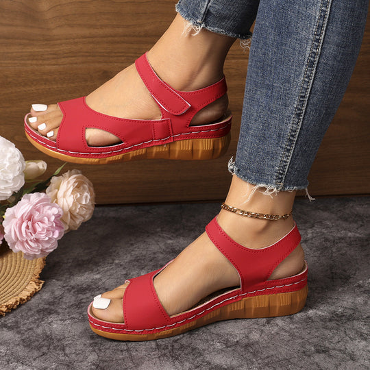 Damen Komfortable Zehentrenner-Sandalen mit ergonomischem Fußbett und modischem Riemendesign R&B