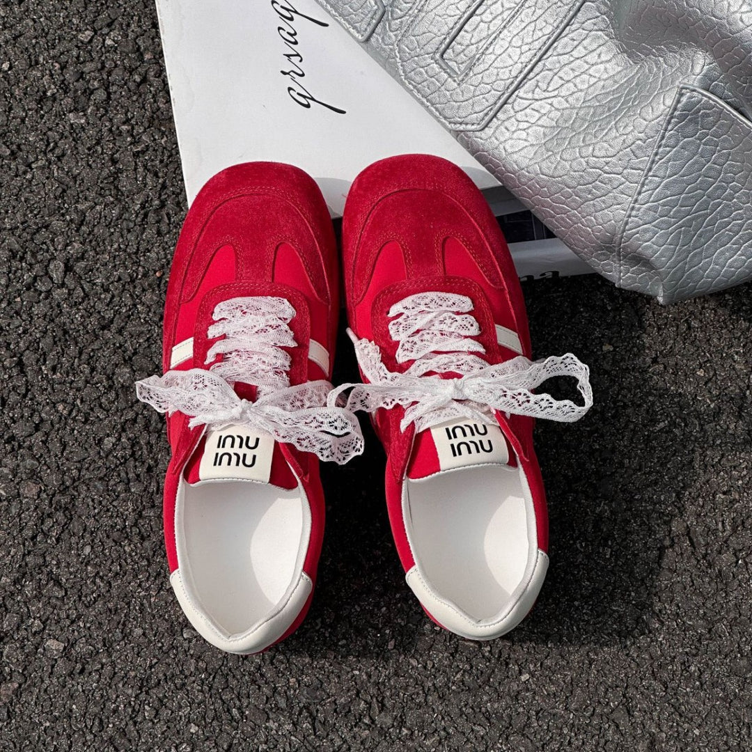 Damen Sportliche Sneakers mit atmungsaktivem Obermaterial von R&B