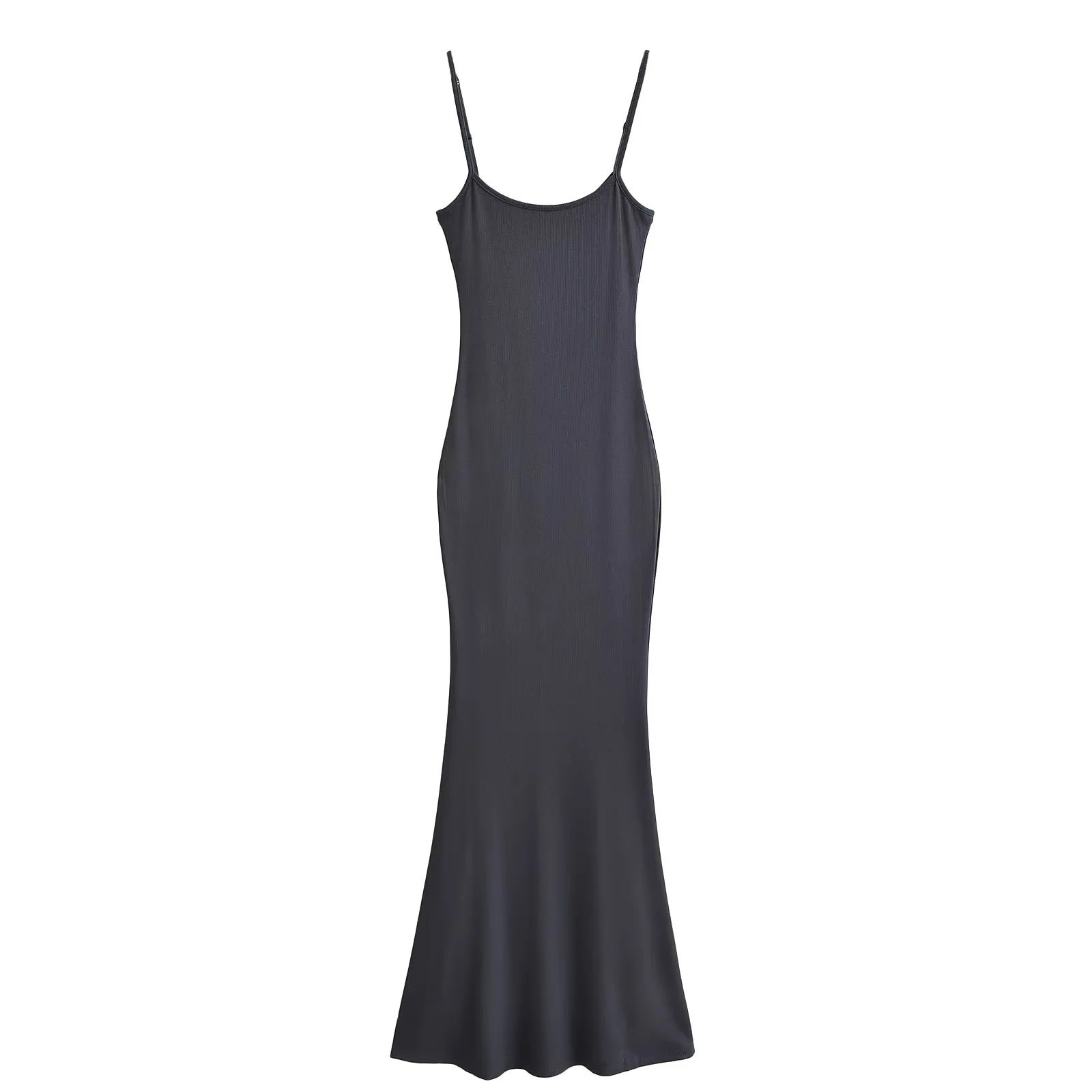 Damen figurbetontes Träger-Maxikleid aus Jersey