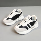 Damen sportive Sneaker mit luftdurchlässiger Oberflächenstruktur und dämpfendem Profil R&B