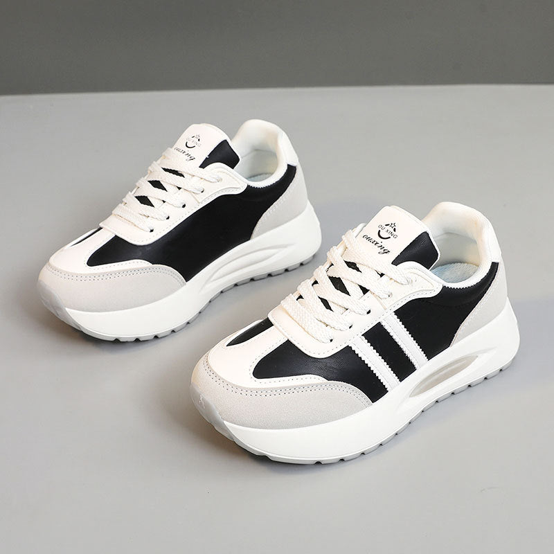 Damen sportive Sneaker mit luftdurchlässiger Oberflächenstruktur und dämpfendem Profil R&B