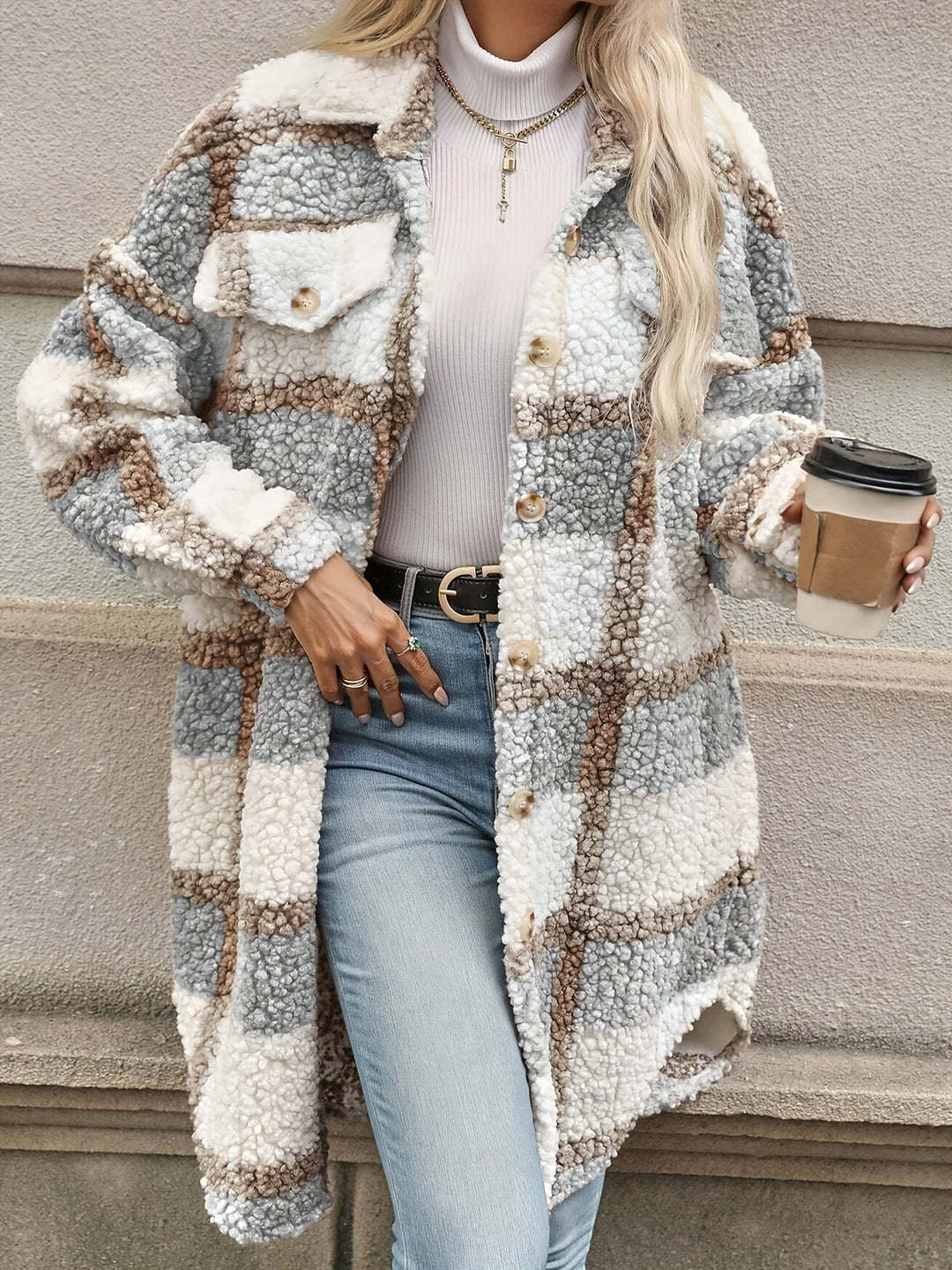 Damen Oversized Shirtjacke R&B