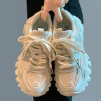 Damen Sportliche Sneakers mit atmungsaktiver Oberflächenstruktur und rutschfester Sohle R&B