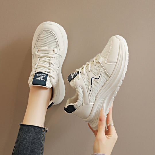 Damen Sportliche Sneakers mit atmungsaktiver Mesh-Oberfläche und dämpfender Laufsohle R&B