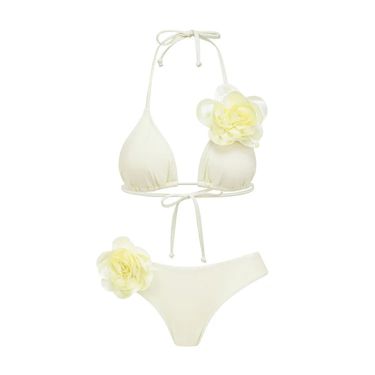 Damen Bikiniset mit romantischem Blumendekor R&B