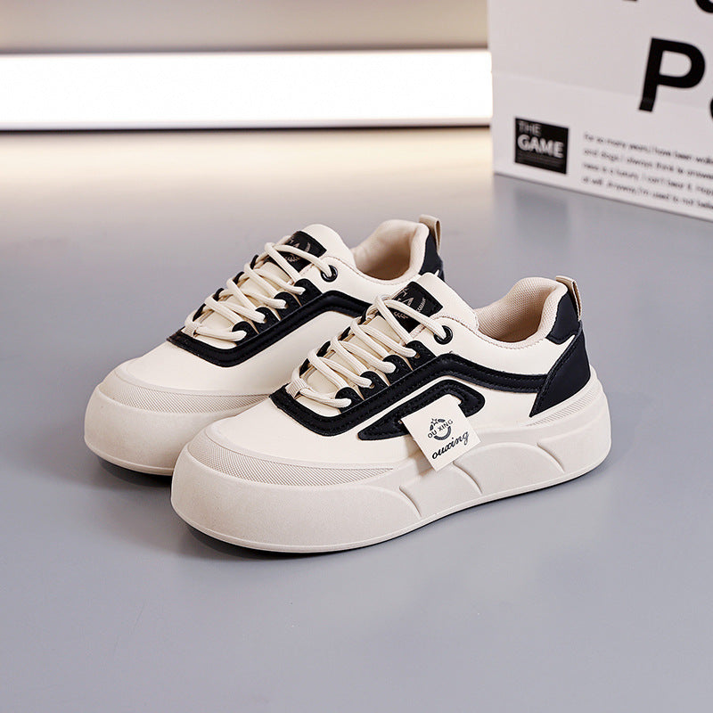 Damen modische Sneakers mit dicker Profilsohle und atmungsaktiver Struktur R&B