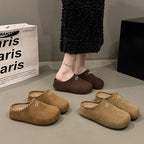 Damen Bequeme Clogs aus weichem Wildleder R&B