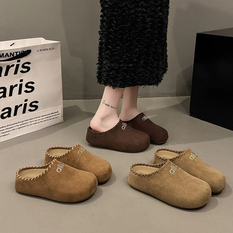 Damen Bequeme Clogs aus weichem Wildleder R&B