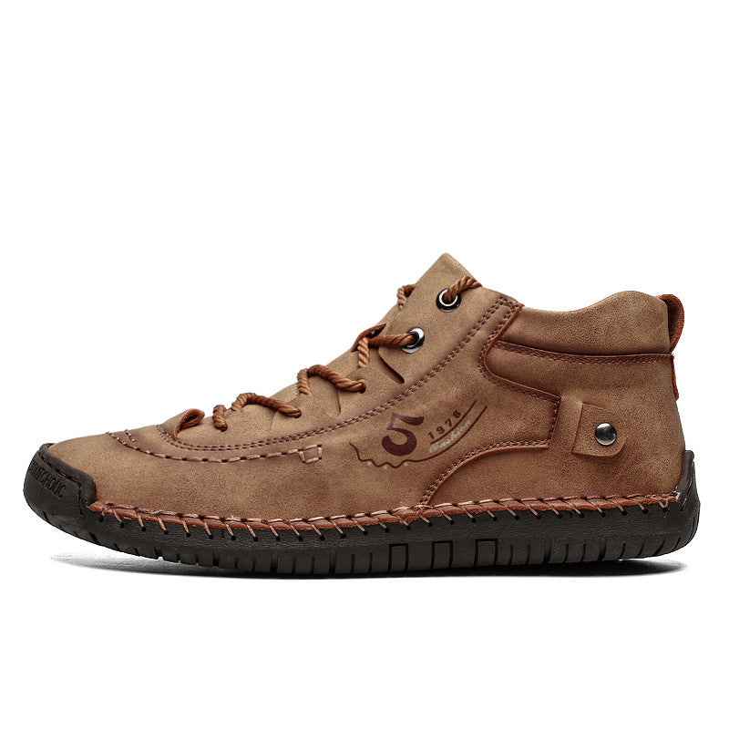Herren Hochwertige und flexible Schnürboots mit rutschfester Sohle