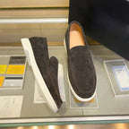 Damen Mokassin Sneakers aus feinem Wildleder mit elastischem Gummizug R&B