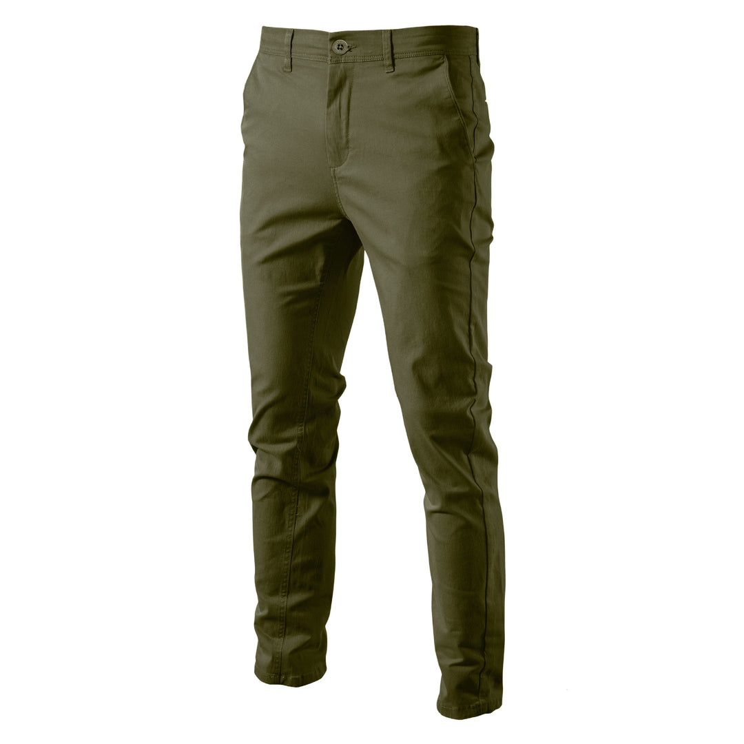 Herren Chinohose mit schmaler Passform und elastischem Bund R&B