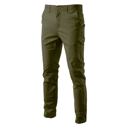 Herren Chinohose mit schmaler Passform und elastischem Bund R&B