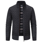 Herren modische Steppjacke mit hohem Kragen und strukturiertem Design