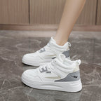 Damen modische High-Top Sneaker mit atmungsaktivem Mesh und dämpfender Sohle R&B