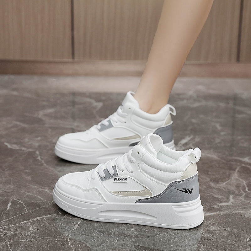 Damen modische High-Top Sneaker mit atmungsaktivem Mesh und dämpfender Sohle R&B