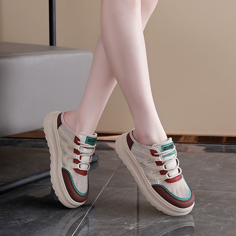 Damen modische Sneakers mit atmungsaktiver Netzoberfläche und dämpfendem Komfort R&B
