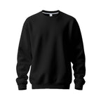 Herren nan Oversize-Rundhals-Sweatshirt aus weichem Baumwollfleece mit gerippten Bündchen R&B