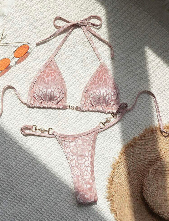 Damen Triangel-Bikini mit dekorativen Akzenten und raffiniertem Schnitt R&B