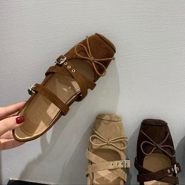 Damen Ballerinas mit dekorativem Riemchen und elegantem Design R&B
