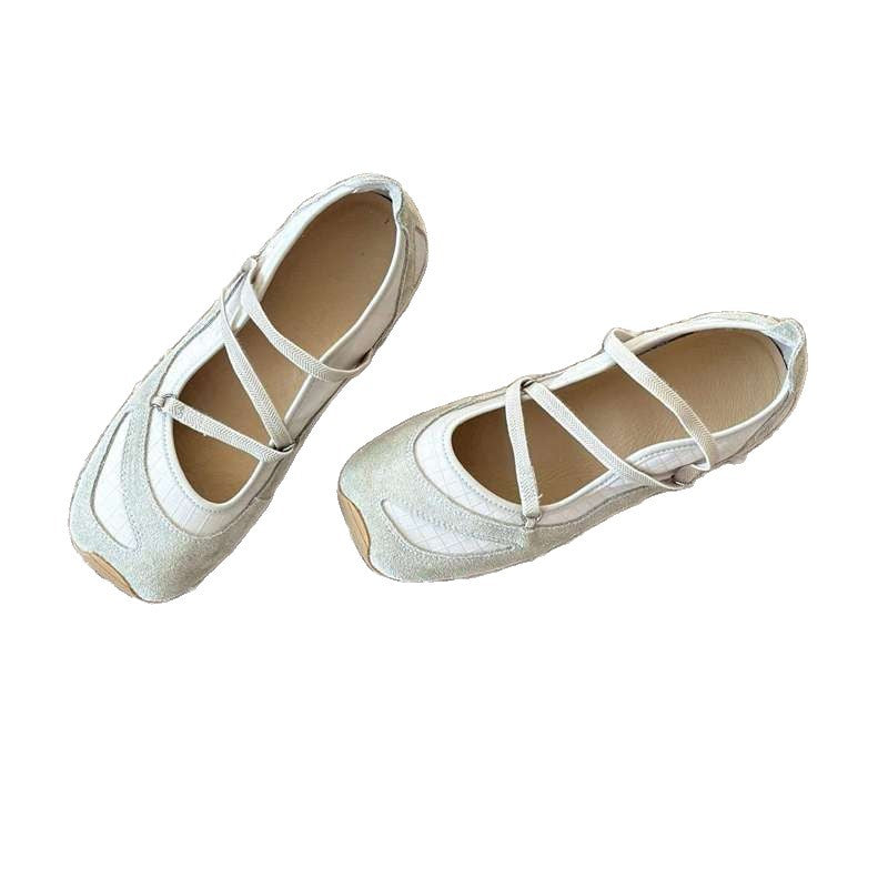 Damen Ballerina-Schuhe mit zierlichem Riemen und elegantem Design R&B
