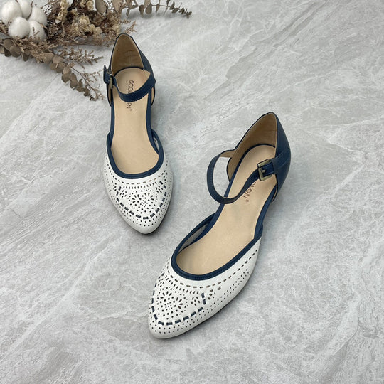 Damen Ballerinas mit verstellbarem Riemen und luftdurchlässigem Obermaterial R&B
