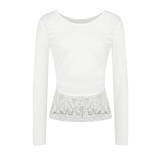 Damen elegantes Oberteil mit raffinierten Rüschendetails R&B