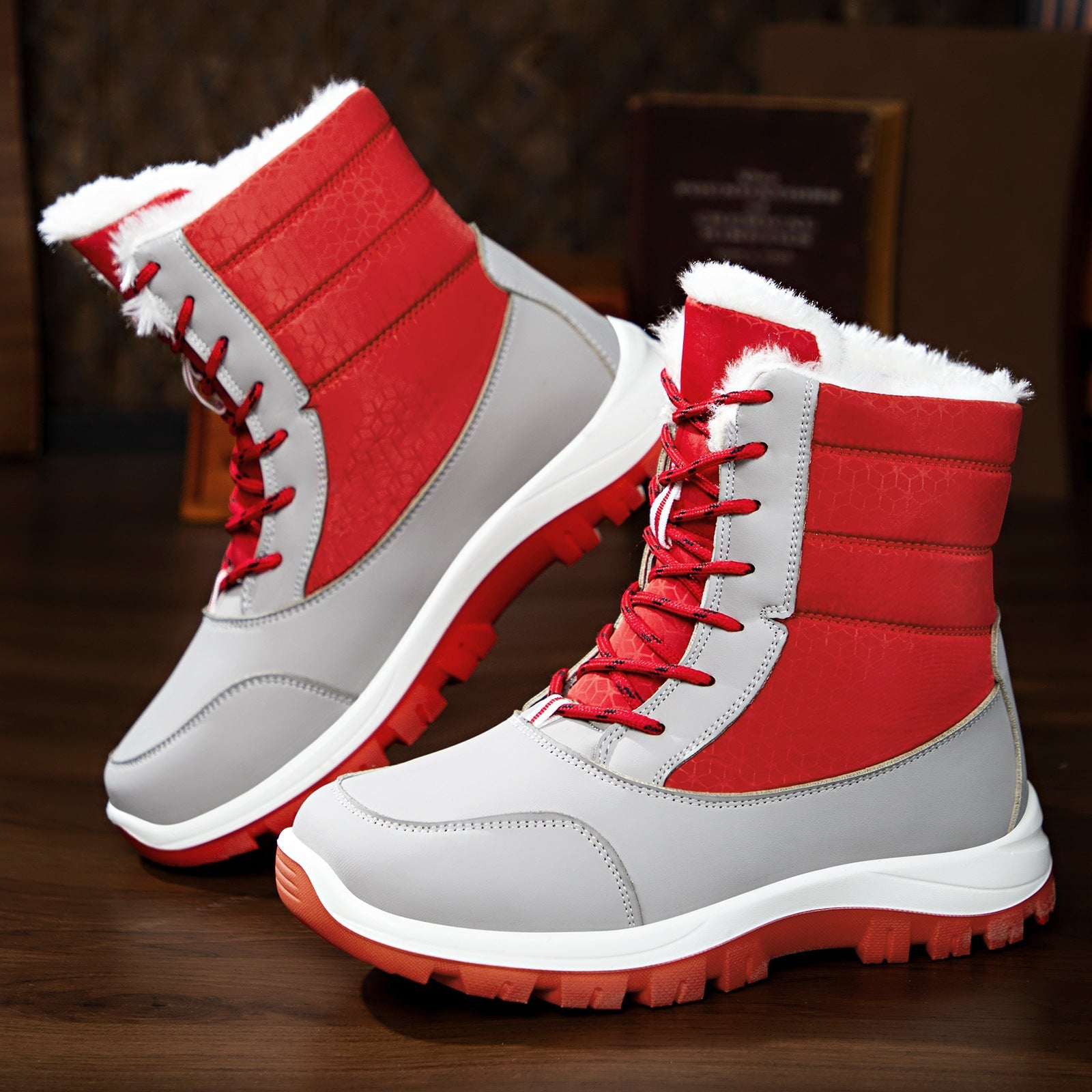 Damen Winterboots mit isolierendem Futter und rutschfester Profilsohle R&B