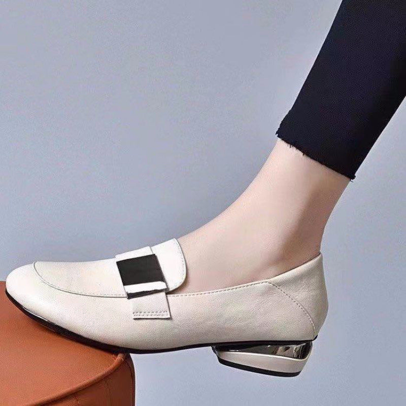 Damen Bequeme Mokassins mit modischem Schnallen-Detail R&B