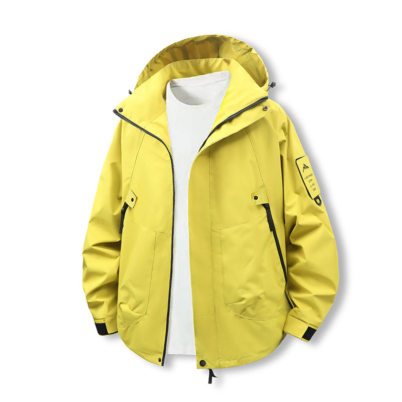 Damen technische Abenteuerjacke mit praktischen Taschen und verstellbarer Kapuze R&B