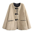 Damen Oversized Teddyjacke R&B