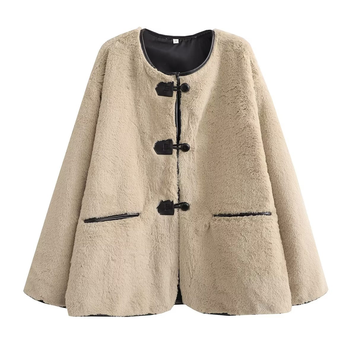 Damen Oversized Teddyjacke R&B