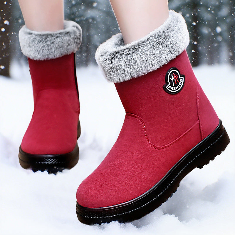 Damen Warme Winterstiefel mit weichem Innenfutter und rutschfester Sohle R&B